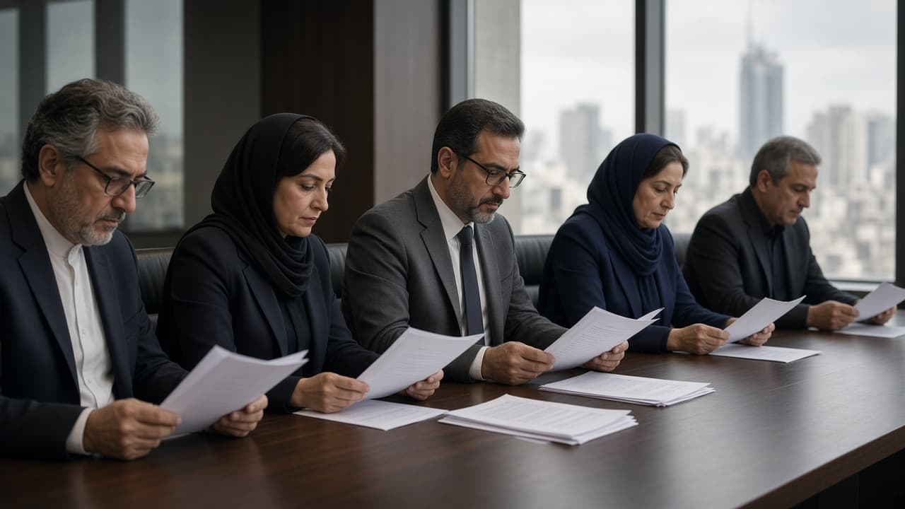 اعضای هیئت مدیره در حال بررسی پرونده